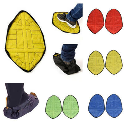 

Reusable Step In Sock Hands Free Shoe Covers Shoe Boot Cover Durable Portable US