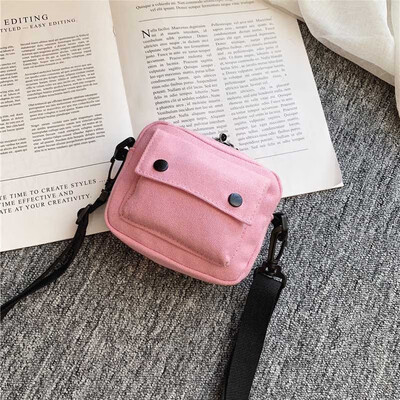 

Fashion Girls Casual Women Teenage Schoolbags Children Cute Solid Print Cross-body Handbag Kids Canvas Shoulder Messenger