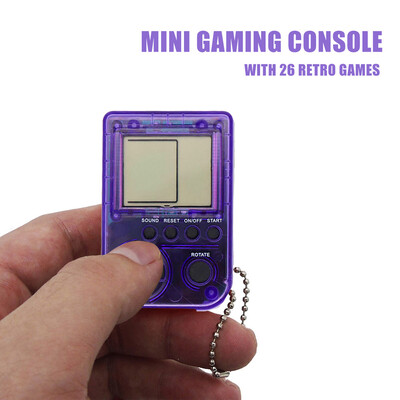 

Mini Gaming Console Portable Mini Handle with 26 Retro Games LCD Screen Birthday Gift for Kids