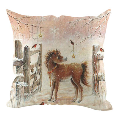 

Tailored Christmas Pillow Cover Pillowcases Decorative Sofa Cushion Cover Home Decoration