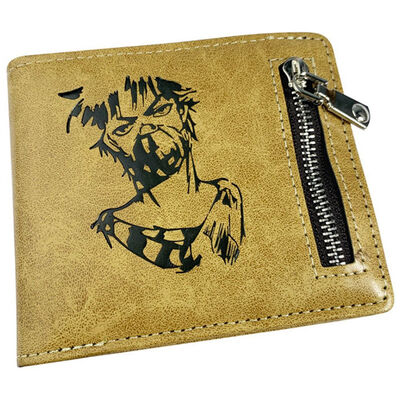 

JoJos Bizarre Adventure Wallet Coin Bag Multifunctional Purse Short Wallet Cosplay Leather Bifold Purse for Cards&Money