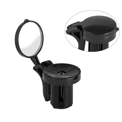 

1pc Rearview Mirror Bicycle Bike Handlebar Plug Adjustable Reflector Safe Mirror