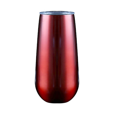 

Toponeto 6OZ Stainless Steel Stemless Wine Water Cup Double Wall Vaccum Insulation