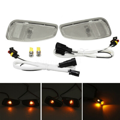 

2pcs Car LED Side Marker Light Lamp Cover Amber 12V For Jeep Traitors 2015-2017