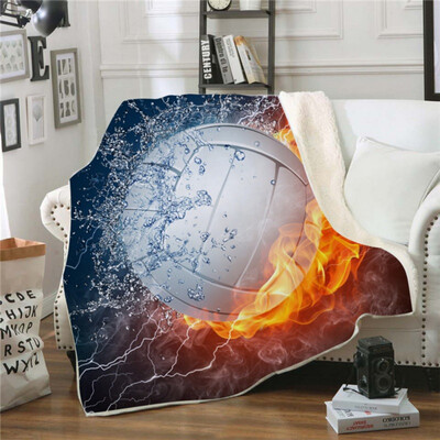 

Cartoon Stitch Printed Cartoon Blanket for Kids Gift 3D Ball Pattern Sherpa Fleece Blanket Super Soft Throw on Bed Sofa Boys