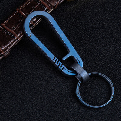 

Titanium TC4 Keychain Key Ring Backpack Hanging Buckle Clip Carabiner Safety