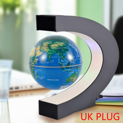 

Shape C Magnetic Levitation Geography Globe Floating World Map Tellurion LED Light