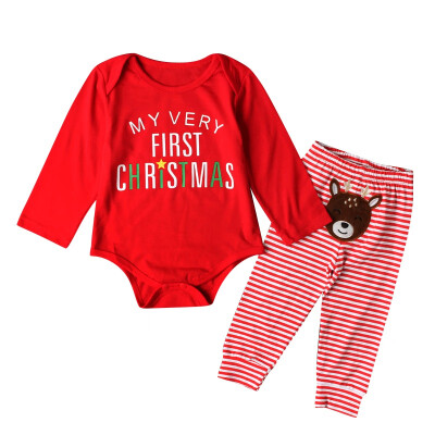 

2pcsset Baby Boys Girls Christmas Santa Claus Clothes Sets Newborn Baby Girl Clothes Winter Clothing