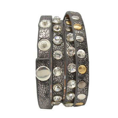 

Bracelet Punk Bangle Belt Wristband Jewelry New&Fashional 1 PC Surround Leather Rivet