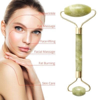 

1Pcs Natural Jade Facial Massage Roller Face Body Head Foot Roller