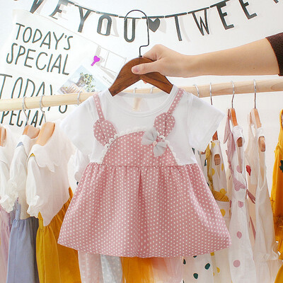 

Summer Baby Girl Dress Sweet Birthday Dress Sweet Polka Dot Vestido Infant Bow Tulle Wedding Dresses 0-2T Newborn