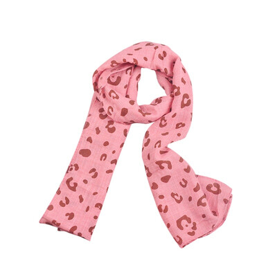 

Autumn Winter Casual Fashion Baby Girl Leopard Scarf Childrens Warm Neckerchief