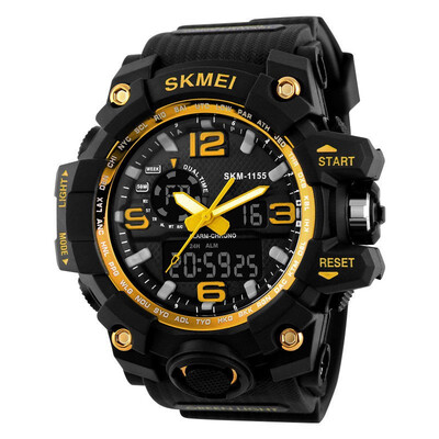 

SKMEI Mens LED Digital Alarm Date Military Sports Army Waterproof Quartz Watch