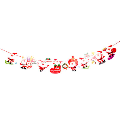 

Tailored Christmas Window Hotel Party Home Hanging DIY Decor Banner Colorful