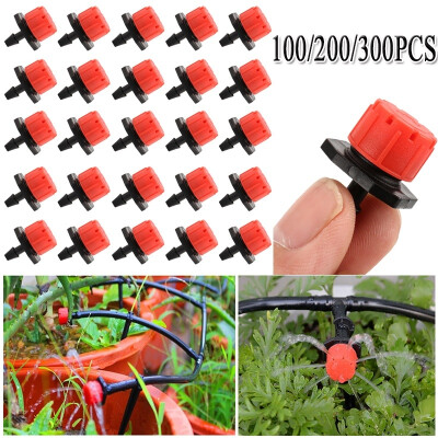 

100200300Pcs Garden Irrigation Adjustable Emitter Dripper Micro Flow Dripper Irrigation Sprinklers