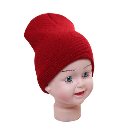 

Kids Hat Winter Warm Baby Hat Knitted Boy Girl Kids Toddler Infant Cap Beanie Candy Color