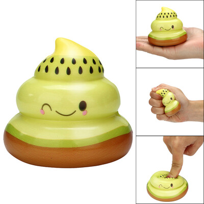 

YIWULASquishy Kawaii Kiwi Fruit Poo Slow Rising Cream Scented Stress Relief Toy