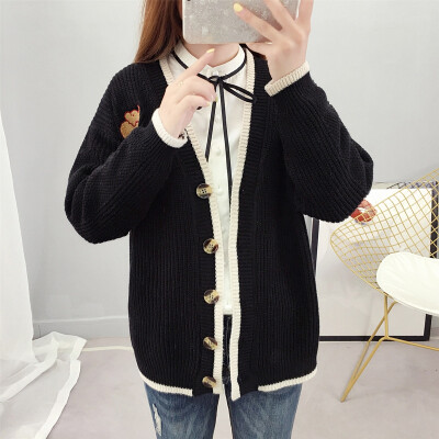 

New spring Autumn female knit cardigan sweater coat short female a little shawl knitted jacket female