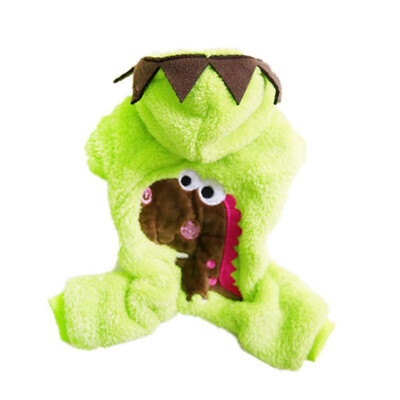 

Pet Clothing Transfiguration Dinosaur Cat Dog Costume Halloween Warm Pet Clothes Small Puppy Jumpsuit Winter Outfits Rompers