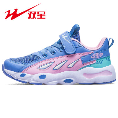 

Double Star Childrens Shoes Men&Women Childrens Shoes Running Shoes Trend Sports Casual Shoes Breathable Comfortable Wearable Non-slip Spring ET-9028 Blue Powder 220 34 yards