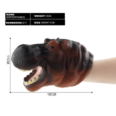 

Siaonvr Simulation Animal Head Model Hand Puppet Toy Doll Gloves Baby Child Gift