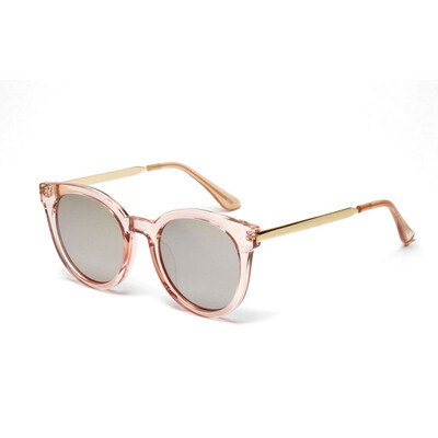 

2018 Vintage Brand Designer Rose Gold Mirror Sunglasses For Women Reflective Flat Lens Sun Glasses Female oculos