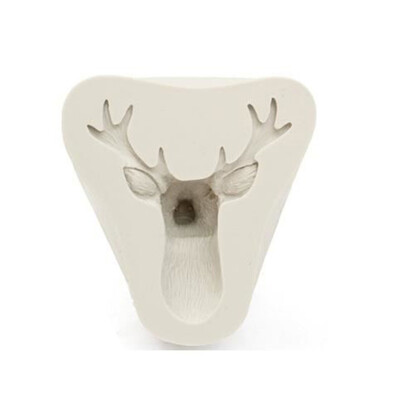 

3D Christmas Deer Head Mold Candy Sugar Paste Chocolate Cake Mould Decorating DIY Home Baking Craft Tools