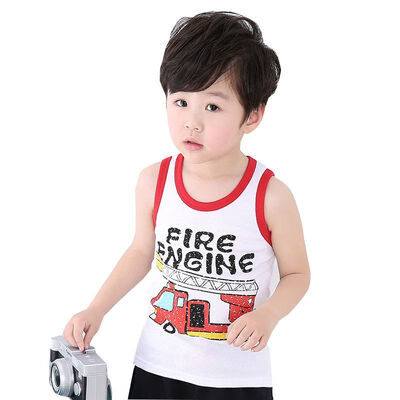 

Fashion Summer Baby Boys Girls Vest Casual Cartoon Sleeveless Children T-shirts Tops 2019 New Baby Boys Girls Clothes