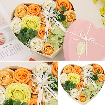 

Toponeto Mothers Day DIY Soap Flower Gift Rose Box Bouquet Wedding Home Festival Gift