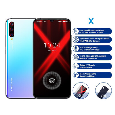 

UMIDIGI X 635 Inch AMOLED Smartphone with 4GB RAM 128GB ROM 48MP Triple Rear Cameras Fingerprint Unlock
