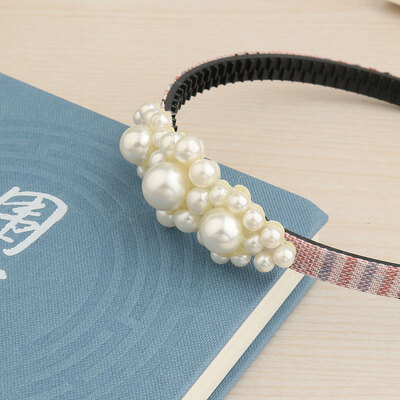 

Women Pearl Leaves Headband Bride Wedding Party Headhoop Ladies Girl Headdress Beach Headwear Cute Hair Accessories
