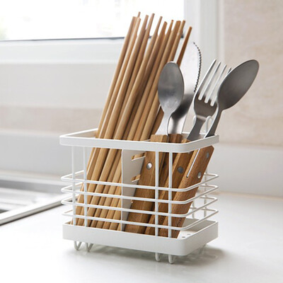 

Gobestart Household Punch-Free Wrought Iron Towel Rack Kitchen Debris Rack