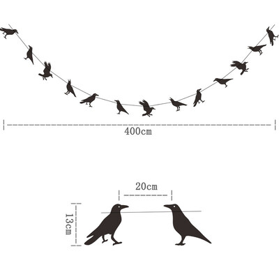 

Household Crow Hanging Decoration Halloween Crow Decoration Black Festive Party Supplies