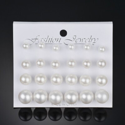 

New Arrival Pearl Earrings Ear Nail Elegant Alloy Pearl Earrings Set Earrings Studs