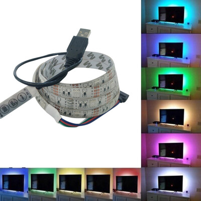 

〖Follure〗5050 Bright Led 1M Usb Led Strip Lights Tv Back Light Color Changing MR