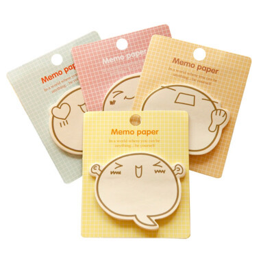 

Cute Cartoon Sticky Notes Memo Pad Diary Stationery Flakes Scrapbook Decorative Sticky Random Colors