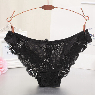 

Sexy Women Lace Panties Low Waist Cotton Crotch Briefs Underwear Women Soft&Breathable Lingerie