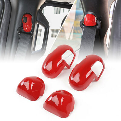 

Car Seat Belt Buckle Decorative Cover Trim Part For 2018 - 2019 Jeep Wrangler JL