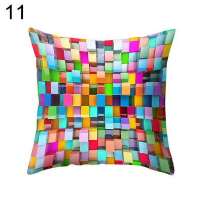 

Multicolor Rhombus Throw Pillow Protector Case Cushion Cover Bedding Articles