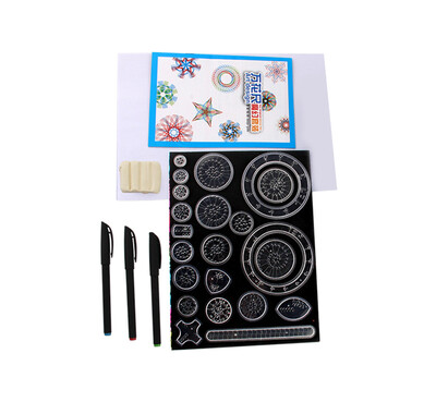 

Tailored Spirograph Deluxe Kit Design Gift Multicolored Gel Pens Set for Development