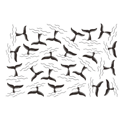 

Fish Tail Wall Sticker Cartoon Design Kids Bedroom Living Room Bathroom Wall Decals Decors