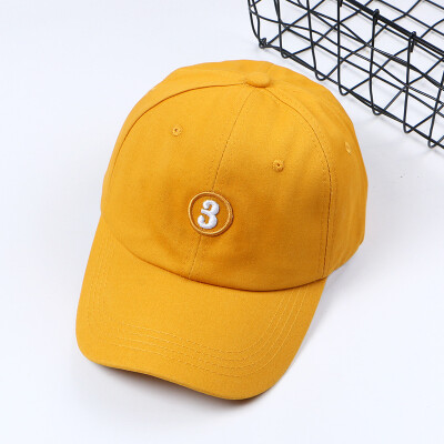 

2009 Baseball Cap for Men&Women Spring New Korean Edition Creative Embroidered Digital Duck Tongue Cap Curved Corner Dome Cap