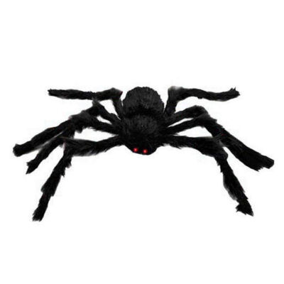 

125cm Super big plush spider made of wire&plush black&multicolour style for party or halloween decorations 1Pcs