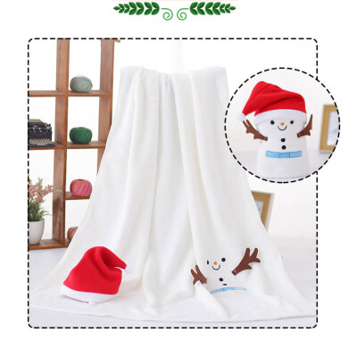 

Gobestart 1 Pc Hat&Flannel Blanket Set Snowman Super Soft Christmas Fluffy Blanket