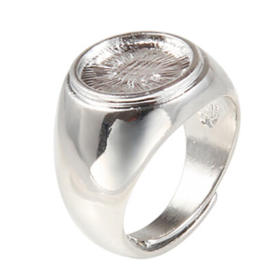

New&Round Stone Mosaic High Quality Selling Accessory Silver Ring