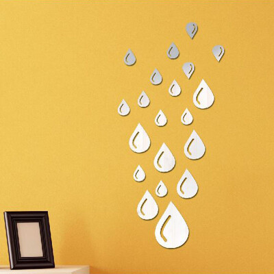 

20pcs Drop Rain Sticker Art Decal Wall Mural Stickers Door Decals Home Decor Room Decorations