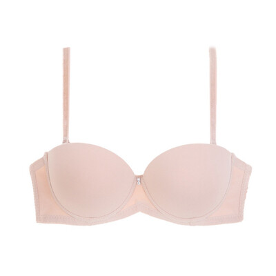 

Sexy Lingerie Solid Color Smooth No Trace Half Cup Gather Wedding Dress Invisible Bra