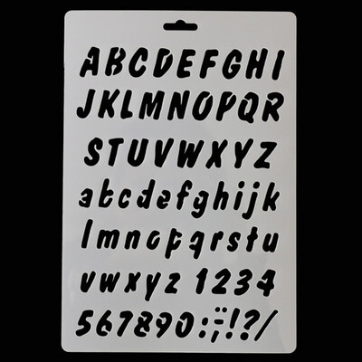 

Lettering Stencil Alphabet Stencils Painting Paper Craft Number Lettering