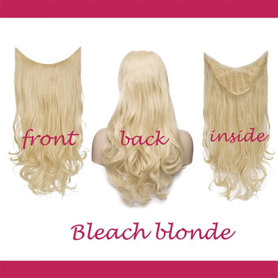 

half Synthetic Hair Extension Clips ins Straight Curly Wavy 34 Full Head Wig False Hair Wigs Brown Blonde