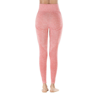 

Women Sports Pants High Waist Dot Pattern Leggings Yoga Pants Enhance The Hip Trousers